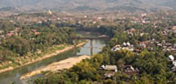 View of Luang Prabang from the Phousy hill