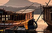 Sunset on the Mekong River in Luang Prabang